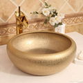 Modern Artistic Luxury Bathroom Countertop Ceramic Vanity Wash Basin Sinks 5