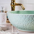 Restaurant Modern Luxury Above Counter Top Bathroom Ceramic Wash Basin Sinks 3