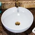 Modern Artistic Fresh Elegant High-end Handmade Bathroom Round Vanity Wash Basin 2