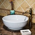 Modern Artistic Fresh Elegant High-end Handmade Bathroom Round Vanity Wash Basin 4