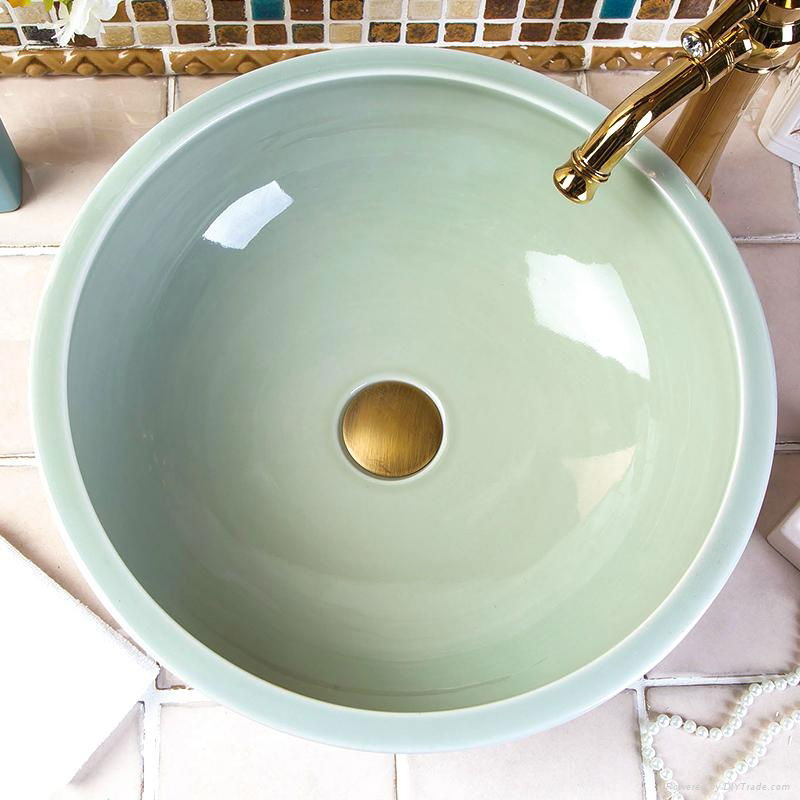 Hotel Modern High-end Handcrafted Ceramic Wash Basin Sinks 3