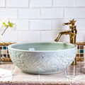 Hotel Modern High-end Handcrafted Ceramic Wash Basin Sinks 4