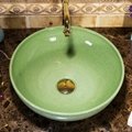Hand Painting Bathroom Ceramic Wash Basin Sinks Antique Countertop 2