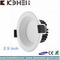 2.5 Inch 5W 9W 6000K LED Dimmable Downlight 3