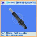 excavator spare parts PC220-7 fuel injector 6738-11-3090 1