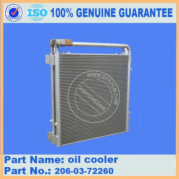 excavator  spare parts PC220-7 oil coolder 206-03-72260