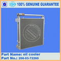 excavator  spare parts PC220-7 oil coolder 206-03-72260 1