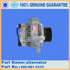 excavator spare parts PC210-7 alternator 600-861-3410