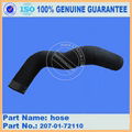 excavator spare parts PC300-7 hose 207-01-72110  1