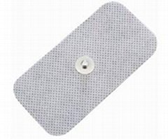 Adult use rectangle shape non-woven snap button tens electrodes