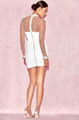 White Sexy Long Sleeves Bandage Dress with Mesh Details 4