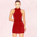 Round neck Close back Stylish Mini Bandage Dress