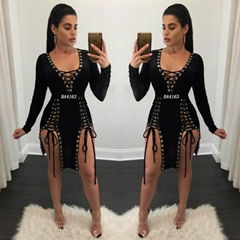 Cross Straps Sexy Bandage Dress Good Quality