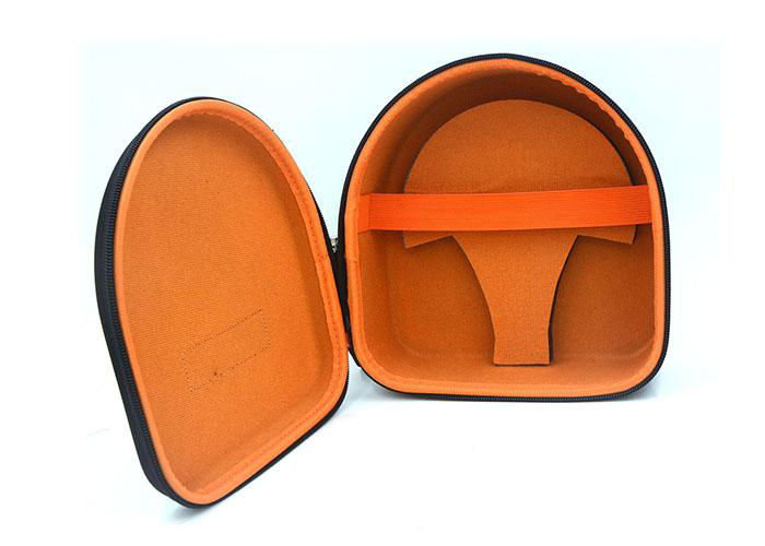 Elegant Custom Headphone Carrying Case With Nylon 1680D Surface Material  2