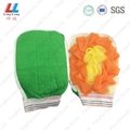 Shine mesh sponge gloves pad 3