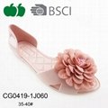 2017 Fancy Ladies Flower Jelly Shoes Sandals 3