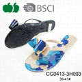 Latest Design Lady Flat Beach Pvc Flip Flops 5