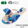 Latest Design Lady Flat Beach Pvc Flip Flops 3