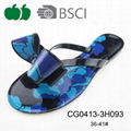 Latest Design Lady Flat Beach Pvc Flip Flops 2