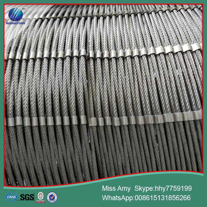 stainless steel rope netting woven wire rope zoo mesh 4