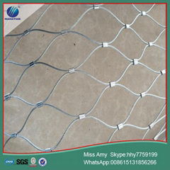 stainless steel rope netting woven wire rope zoo mesh