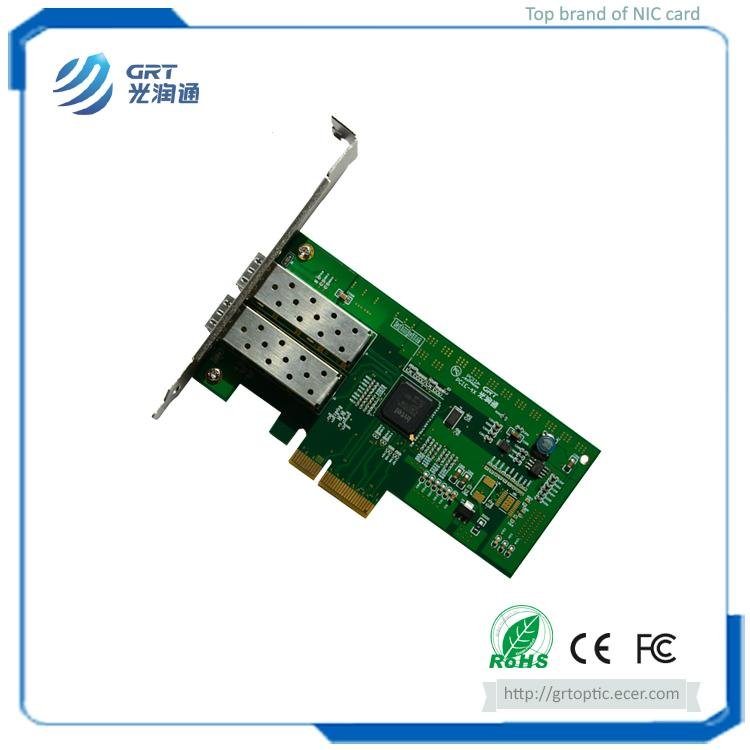F902E Gigabit 2- Port Fiber Optic PCIe Network Card with Intel I350 cont