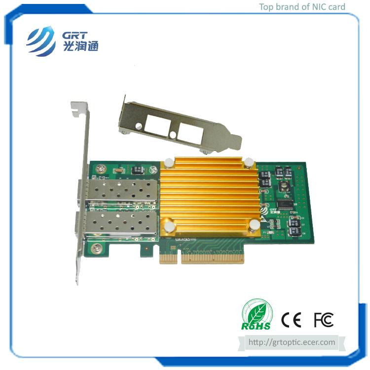 F1002E 10Gigabit  Intel 82599ES Dual-port Fiber Optic PCIe NIC Server Adapter 3