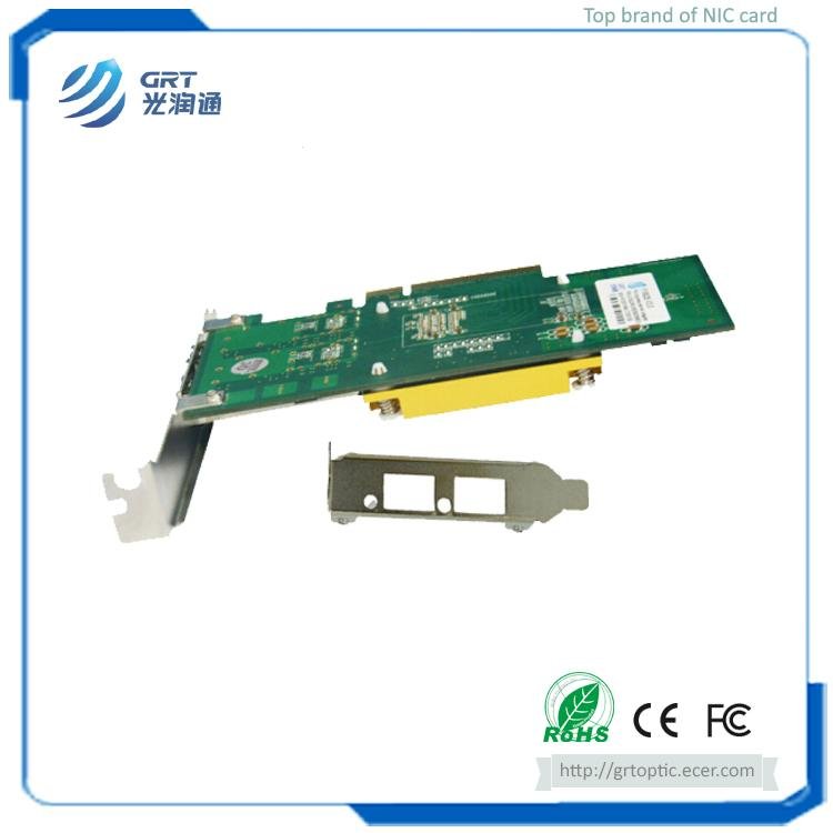 F1002E 10Gigabit  Intel 82599ES Dual-port Fiber Optic PCIe NIC Server Adapter 4