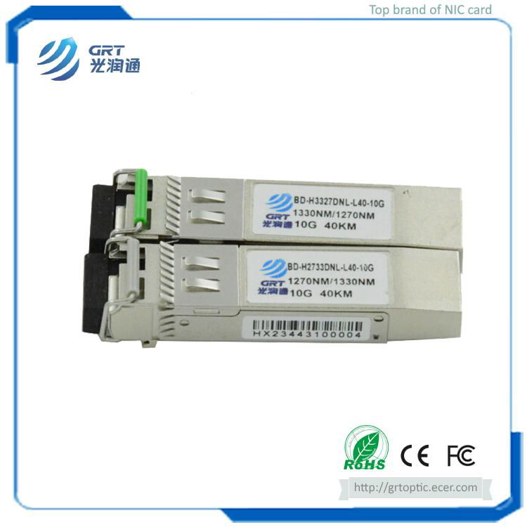 BD-H2733DNL-L40-10G 10G 1270/1330nm 40km BiDi Bi directional Optical Transceiver 2