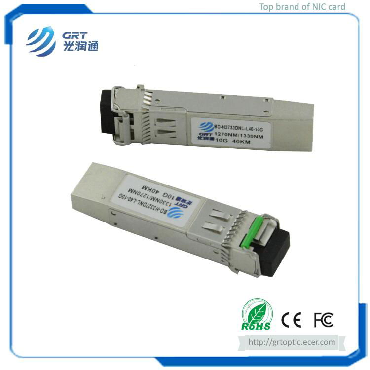 BD-H2733DNL-L40-10G 10G 1270/1330nm 40km BiDi Bi directional Optical Transceiver 4