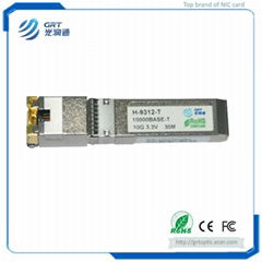 H-9312-T Hot-pl   able 10GBASE-T Copper RJ-45 SFP+ Optical Transceiver Module