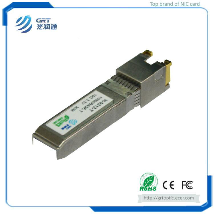 H-9312-T Hot-pl   able 10GBASE-T Copper RJ-45 SFP+ Optical Transceiver Module 3