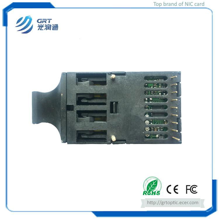 GRT 1×9 1.25Gbps 850nm 3.3V 500m Multimode Optical Transceiver Module 5