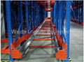 Hot selling high density efficient safety radio pallet runner shuttle racks