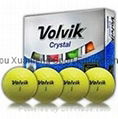 Volvik Crystal Yellow Golf Balls 