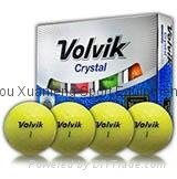 Volvik Crystal Yellow Golf Balls 