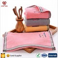 China Factory Provid Hot Sell 100% Cotton Face Towel Set for 5 Star Hotel with F 4