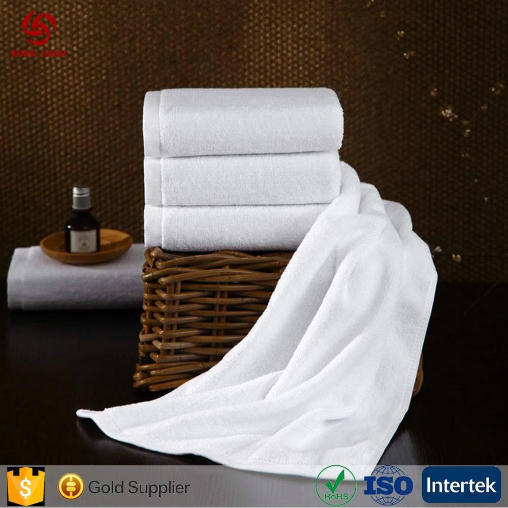 China Factory Offer High Quality 100% Cotton White Towels With Customer Design a 3