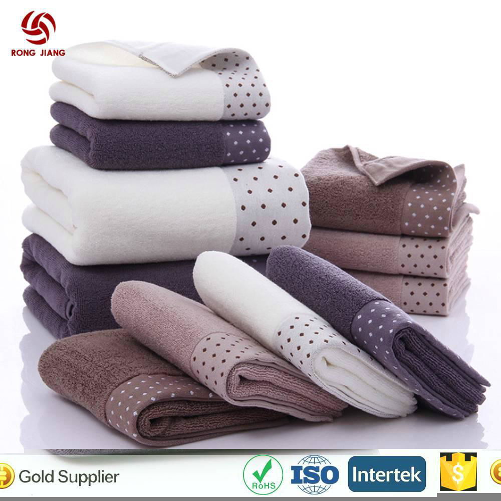 China Factory Offer High Quality 100% Cotton Hotel Towel Sets 5