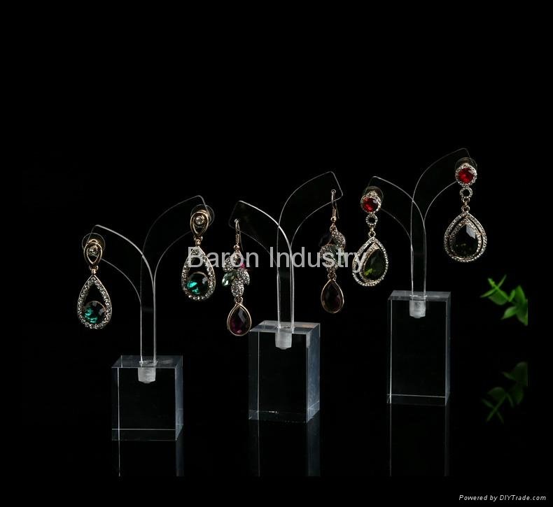 Acrylic earrings hangging display rack 
