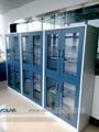 Steel laboratory cupboard storage