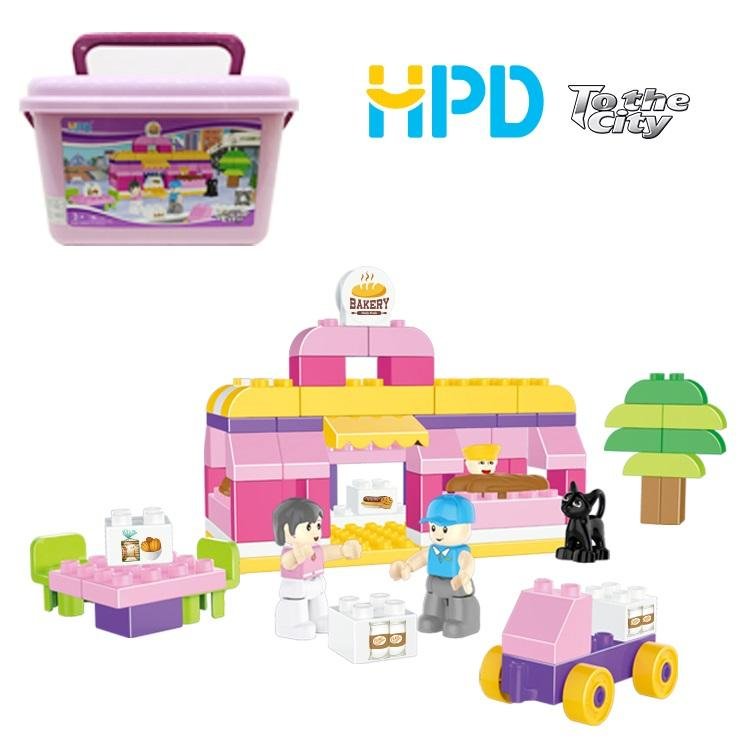 Story Building Block Toys with Storage Bucket 2
