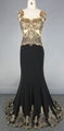 Lace beads Sleeveless Mermaid Party Prom gowns 5