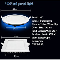 Supply 3W LED panel light series with ROHS certificate