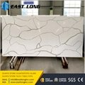 Artificial quartz slabs with polished