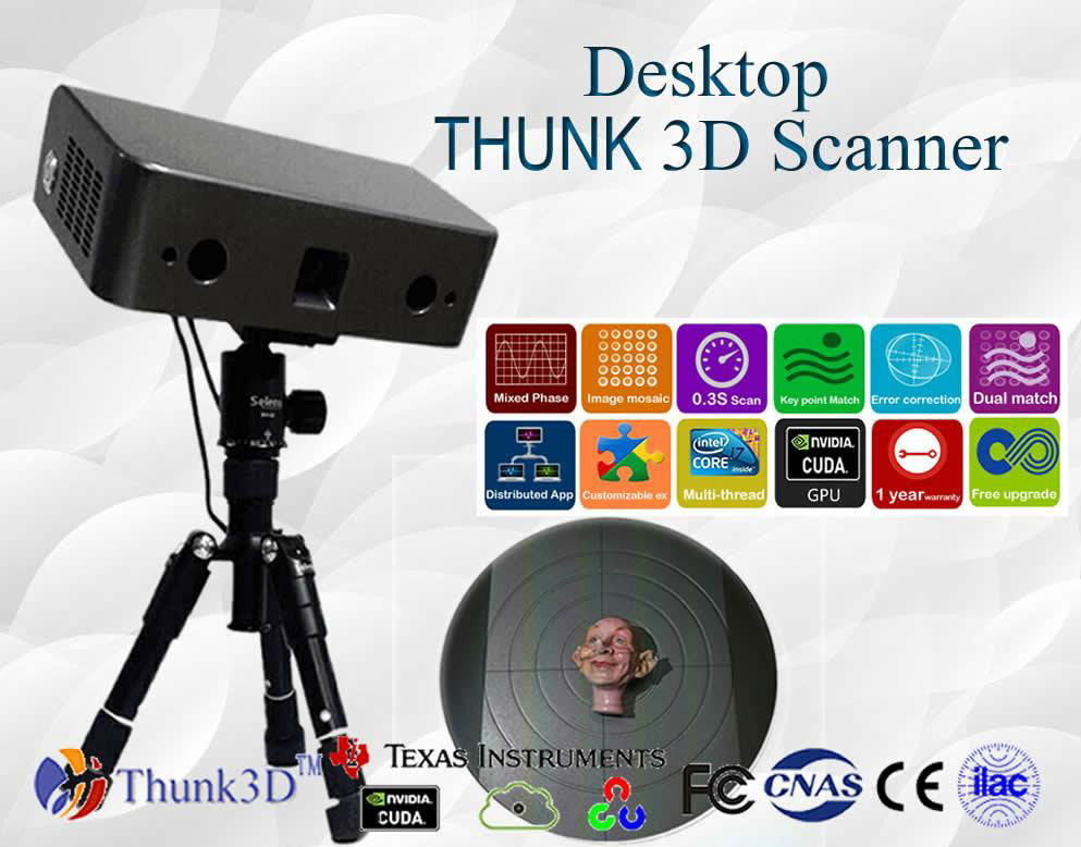 Laser Portable Desktop Scanner 3D Modeling Software Windows Mac 3D Scanner 
