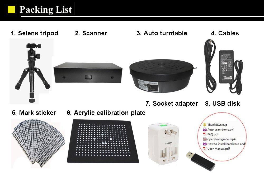 Thunk3D Cooper C20 Colorful Desktop 3D Scanner for objects with high Accuracy to 4