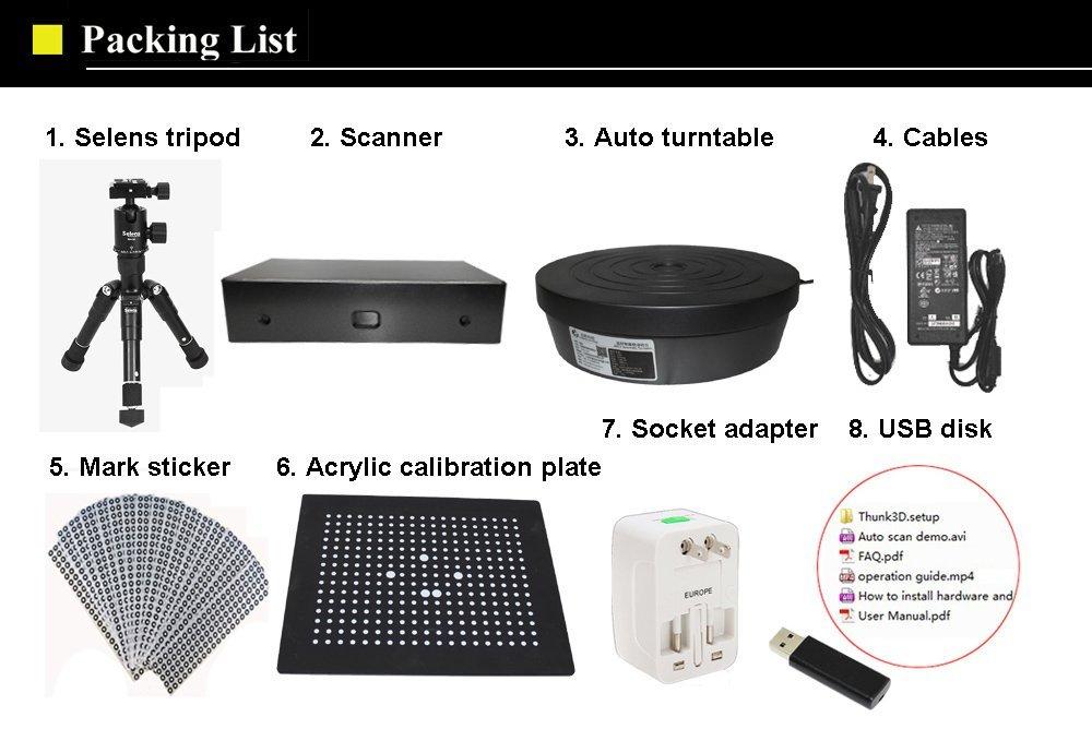 Desktop 3D Scanner Reverse Engineer Structured light Wood Carving 5