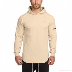 sports breathable and good absorption casual long sleeve hooded men's hoodie