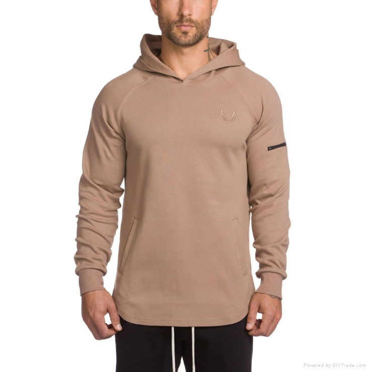 sports breathable and good absorption casual long sleeve hooded men's hoodie 5